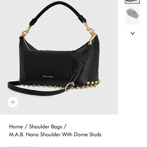 Rebecca Minkoff Black M.A.B. Nano Shoulder Bag - Picture 2 of 6